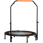 Fitneso batutas, sulankstomas, reguliuojamas laikiklis, &Oslash;102 x 123H cm, iki 150 kg, juodas, Juoda