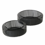 Dekoratyviniai metaliniai dubenėliai VIKI, 2 vnt. &Oslash; 24-30 cm