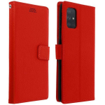Housed Samsung Galaxy A51 - AVIZAR - Kortelės Laikiklis - Raudona - Mink&scaron;ta Danga - Vaizdo Laikiklis