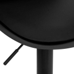 Aiko juoda reguliuojama baro kėdė - ATMOSPHERA