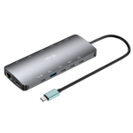 i-tec USB-C Metal Nano 3x Display Dock, 2x HDMI 1x USB-C vaizdo, Power Delivery 140W