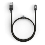Evelatus MFI Sertifikuotas USB-A į Lightning Kabelis 1.2M 3.2A Aliuminio Pintas Juodas