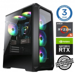 Kompiuteris INTOP Ryzen 5 5500 32GB 1TB SSD M.2 NVME+2TB RTX3050 6GB no-OS