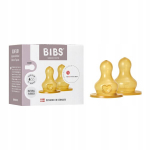 Buteliuko žindukų rinkinys Bibs Natural Rubber Slow Flow, 2 vnt.