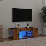 Televizoriaus spintelė su led lemputėmis old wood
