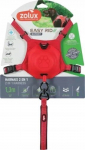Zolux Easyride raudonos petne&scaron;ėlės su automatine pavadėliu S (5-12kg)