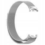 BestAccessories, plieninė apyrankė X. Mi Band 8/9/10, sidabrinė