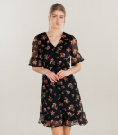 Vero Moda moteri&scaron;ka suknelė 10306038*04, juodas/raudona