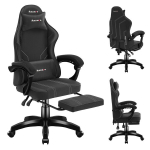 Žaidimų kėdė Huzaro Force 3.7 carbon black, kvėpuojantis audinys