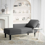 Poilsio sofa，poilsio gultas su pagalvės tamsiai pilkos spalvos velveto audinys CFE161140