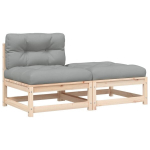 Sodo sofos，Lauko sofa dalis su pagalvėlėmis ir pakoja, be porankių CFE61509