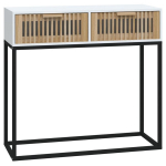 Konsolinis staliukas，konsolinis stalas, baltas, 80x30x75cm, mediena ir geležis CFE78170