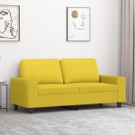 Dvivietė sofa，Poilsio sofa, &scaron;viesiai geltonos spalvos, 140cm, audinys CFE32788
