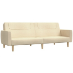 Dvivietė sofa-lova，Poilsio sofa, kreminės spalvos, audinys CFE55110