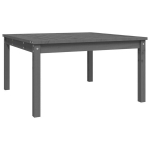 Sodo stalas，Lauko stalas, pilkas, 82,5x82,5x45cm, pu&scaron;ies medienos masyvas CFE432325