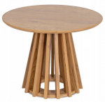 Apvalus ąžuolinis kavos staliukas Maža palėpė Modernus mažas apvalus suoliukas HARPER