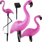 Sodo ap&scaron;vietimas su saulės baterija &ndash; 3 vnt flamingai
