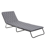Kelioninė lova Patio Komfort 3 H046-06IB, reguliuojamas atlo&scaron;as, mink&scaron;ta pagalvė, plieninis rėmas