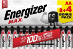 &Scaron;arminės AA LR 1.5V Max baterijos, pakuotėje 8+4 vnt.