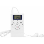 Ki&scaron;eninis FM radijas - mini ne&scaron;iojamas radijo imtuvas su LCD ekranu ir ausinėmis - asmeninis skaitmeninis &bdquo;Walkman&ldquo; radijas vaik&scaron;čiojimui, bėgiojimui, sporto salei, stovyklavimui