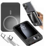Atsarginis maitinimo &scaron;altinis ("Power Bank") Belaidė magnetinė i&scaron;orinė baterija