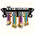 Medalių kabykla, juoda , metalinė , My medals