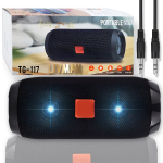 LIVMAN TG-117 belaidžiam naudojimui su FM radijo funkcija, keliomis atkūrimo parinktimis ir laisvų rankų skambučių priėmimu, 5W*2, 1200mAh