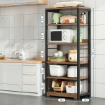 Pramoninė stovinti ruda auk&scaron;ta 5 lygių palėpės lentyna loft 160 cm