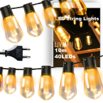 Elektra maitinama LED lempučių girlianda LIVMAN YN-403, 10m, 40LED diodų