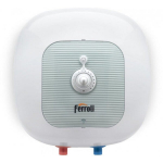 Elektrinis akumuliacinis vandens &scaron;ildytuvas &bdquo;Ferroli CUBO 15&ldquo;, 1500 W, skirtas montuoti vir&scaron; kriauklės, 15 l, baltas