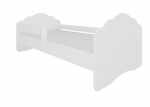 Vaiki&scaron;ka lova su nuimama apsauga ADRK Furniture Casimo White, 80x160 cm, balta