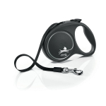 Flexi automatinis pavadėlis Black Design S, pilkas, 5 m