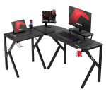 Kampinis žaidimų stalas Huzaro Hero 6.3 black 154 cm &ndash; L formos, Carbon danga
