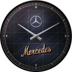 SIENINIS LAIKRODIS &raquo;Mercedes-Benz - Silver & Gold&laquo;, Nostalgic-Art