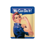 Metalinė plok&scaron;telė 15 x 20 cm / We can do it!