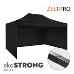 Prekybinė palapinė Zeltpro Ekostrong 3x4,5m, Juoda