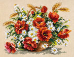 Siuvinėjimo rinkinys Magic Needle Bouquet of Wildflowers 40-67