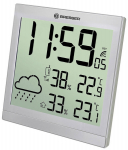 Sieninė meteorologinė stotelė Bresser TemeoTrend JC LCD RC, sidabrinė