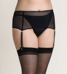 Permatomas diržas Gabrella Umbra garter, juodos spalvos, M