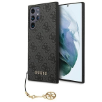 Originalus dėklas GUESS Charms Collection, skirtas Samsung Galaxy S22 Plus, pilka