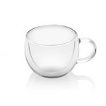 Eta espresso puodelis dvigubo stiklo sienelėmis, 80 ml, 2 vnt.