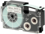 Casio XR-12WE Label Tape Dore compatible, juoda ir balta