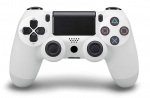Games World PS4 Doubleshock 4 V2 bevielis žaidimų pultelis / valdiklis, baltas, skirtas PS4 / PS5 / Android / iOS