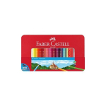 Spalvoti pie&scaron;tukai Faber-Castell, 60 spalvų, metalinėje dėžutėje