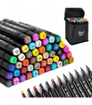 Dvipusiai markeriai flomasteriai 48 vnt.