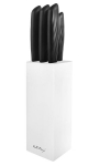 Vialli Design peilių rinkinys Caro, 5 dalių, baltas