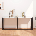 Konsolinis staliukas, 180x35x75,5 cm, baltas