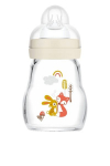 Stiklinis buteliukas MAM Feel Good 170 ml, Neutral