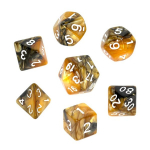 Kauliukų rinkinys Rebel RPG Dice Set - Two Color - Black and Gold