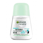 Rutulinis dezodorantas Garnier Mineral Invisible Protection 48H, 50 ml